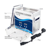 NNEDSZ 3.2L Digital Ultrasonic Cleaner Jewelry Ultra Sonic Bath Degas Parts Cleaning