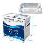NNEDSZ 3.2L Digital Ultrasonic Cleaner Jewelry Ultra Sonic Bath Degas Parts Cleaning