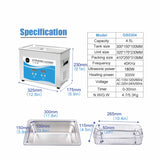 NNEDSZ 4.5L Digital Ultrasonic Cleaner - Ultra Sonic Bath Jewellery Cleaning