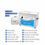 NNEDSZ 4.5L Digital Ultrasonic Cleaner - Ultra Sonic Bath Jewellery Cleaning