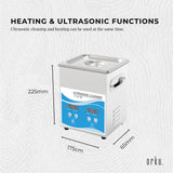 NNEDSZ 2L Digital Ultrasonic Cleaner Jewelry Ultra Sonic Bath Degas Parts Cleaning