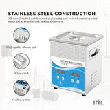 NNEDSZ 2L Digital Ultrasonic Cleaner Jewelry Ultra Sonic Bath Degas Parts Cleaning