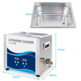NNEDSZ 10L Digital Ultrasonic Cleaner Jewelry Ultra Sonic Bath Degas Parts Cleaning