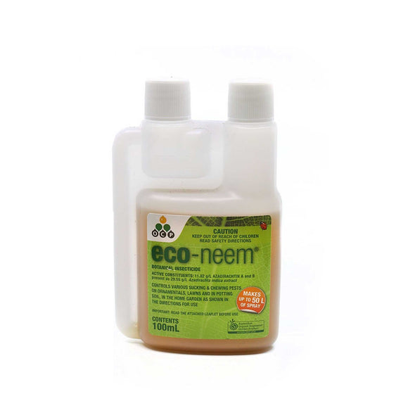 NNEDSZ 100ml Eco Neem Oil Botanical Organic Insecticide Econeem Sucking Lawn Grubs Pest