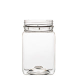 NNEDSZ 10x 500g Plastic Honey Jars + Lids - Square Clear Food Grade Packaging Containers