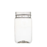 NNEDSZ 10x 500g Plastic Honey Jars + Lids - Round Clear Food Grade Packaging Containers