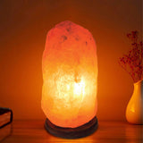 NNEDSZ 12V 12W 2-3 Kgs Himalayan Pink Salt Lamp Natural Rock Crystal Light Bulb On/Off