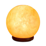 NNEDSZ 12V 12W 5" Ball Himalayan Pink Salt Lamp Carved Rock Crystal Light Bulb On/Off
