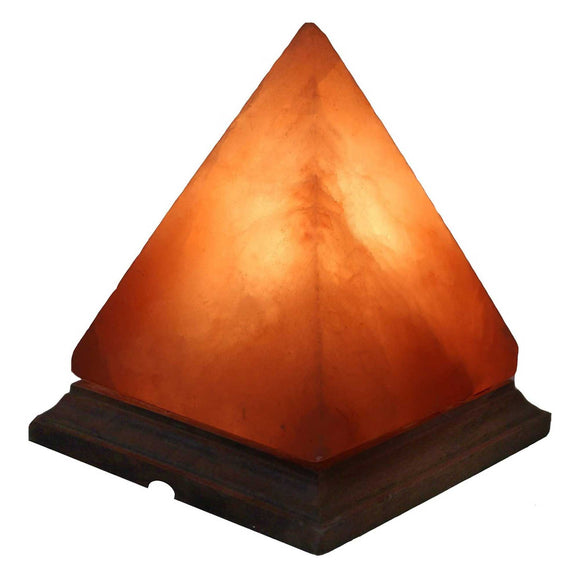 NNEDSZ 12V 12W Pyramid Himalayan Pink Salt Lamp Carved Rock Crystal Light Bulb On/Off