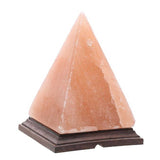 NNEDSZ 12V 12W Pyramid Himalayan Pink Salt Lamp Carved Rock Crystal Light Bulb On/Off