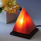 NNEDSZ 12V 12W Pyramid Himalayan Pink Salt Lamp Carved Rock Crystal Light Bulb On/Off