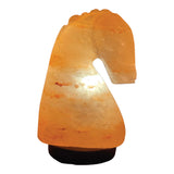 NNEDSZ 12V 12W Horse Himalayan Pink Salt Lamp Carved Knight Rock Crystal Light Bulb On/Off