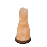 NNEDSZ 12V 12W Horse Himalayan Pink Salt Lamp Carved Knight Rock Crystal Light Bulb On/Off