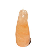 NNEDSZ 12V 12W Horse Himalayan Pink Salt Lamp Carved Knight Rock Crystal Light Bulb On/Off