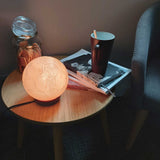 NNEDSZ 12V 12W Soccer Himalayan Pink Salt Lamp Carved Ball Rock Crystal Light Bulb On/Off
