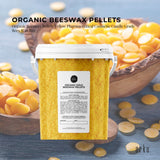 NNEDSZ 500g Tub Organic Beeswax Pellets Pharmaceutical Cosmetic Candle Yellow Bees Wax