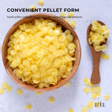 NNEDSZ 2.5Kg Tub Organic Beeswax Pellets Pharmaceutical Cosmetic Candle Yellow Bees Wax