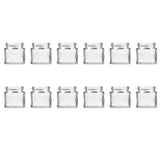 NNEDSZ 10x 300ml Flint Glass Jars + Twist Lids - Round Food Cosmetic Packing Containers