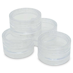 NNEDSZ 10x 3ml Lip Balm Containers Jars + Lids - Small Cosmetic Cream Sample Pot
