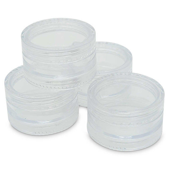 NNEDSZ 10x 3ml Lip Balm Containers Jars + Lids - Small Cosmetic Cream Sample Pot