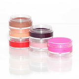 NNEDSZ 10x 3ml Lip Balm Containers Jars + Lids - Small Cosmetic Cream Sample Pot