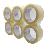 NNEDSZ 6x Clear Hotmelt Packaging Tape 48mmx75m Heavy Duty Shipping Packing Adhesive