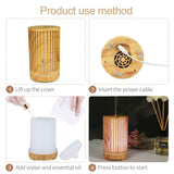 NNEDSZ Essential Oil Aroma Diffuser - 200ml Remote Cylinder Aromatherapy Air Humidifier