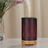 NNEDSZ Essential Oil Aroma and Remote Diffuser - 100ml Metal Art Air Mist Humidifier