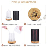 NNEDSZ Essential Oil Aroma and Remote Diffuser - 100ml Metal Art Air Mist Humidifier