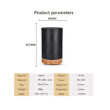 NNEDSZ Essential Oil Aroma and Remote Diffuser - 100ml Metal Art Air Mist Humidifier