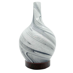 NNEDSZ Essential Oil Aroma Diffuser - 100ml Glass Marble Aromatherapy Mist Humidifier