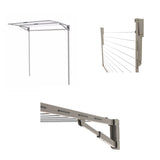 NNEDSZ Hills Folding Clothesline Everyday Single 21m Outdoor Wall Mounted Washing Line