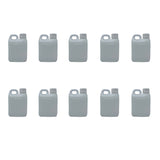 NNEDSZ 10x 1L Natural Bottle HDPE + TE Cap Jerry Can - Empty Plastic Chemical Food