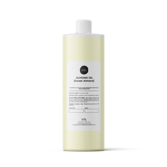 NNEDSZ 250ml Sweet Almond Oil Refined Cosmetic Grade 100% Pure - Skin Face Hair Massage