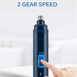 NNEDSZ Pet Nail Grinder Dog Cat Electric Trimmer 2 Speed Rechargeable Claw Filer N10