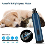 NNEDSZ Pet Nail Grinder Dog Cat Electric Trimmer 2 Speed Rechargeable Claw Filer N10