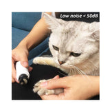 NNEDSZ Pet Nail Grinder Dog Cat Electric Trimmer Turbo USB Rechargeable Claw Filer N9