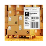 NNEDSZ 1 Roll x 400 Label Stickers 102x150mm - Direct Thermal White Shipping Labels