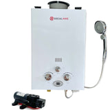 NNEDSZ 6L Portable Gas Water Heater Shower Outdoor Camping Hot Pump Tankless LPG System
