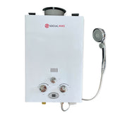 NNEDSZ 6L Portable Gas Water Heater Shower Outdoor Camping Hot Pump Tankless LPG System
