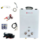 NNEDSZ 6L Portable Gas Water Heater Shower Outdoor Camping Hot Pump Tankless LPG System