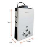 NNEDSZ 6L Portable Gas Water Heater Shower Outdoor Camping Hot Pump Tankless LPG System