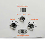 NNEDSZ 6L Portable Gas Water Heater Shower Outdoor Camping Hot Pump Tankless LPG System