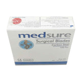 NNEDSZ 100 Surgical Scalpel Blades Size 22 Sterile Carbon Steel Disposable Sealed
