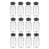 NNEDSZ 12x 750ml Flint Glass Jars + Twist Lids - Round Food Storage Preserving Jar
