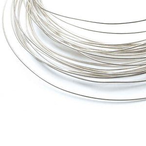 NNEDSZ 20cm Sterling Silver 0.8mm - Medium Round Wire Rod 20 Gauge Fine Jewellery