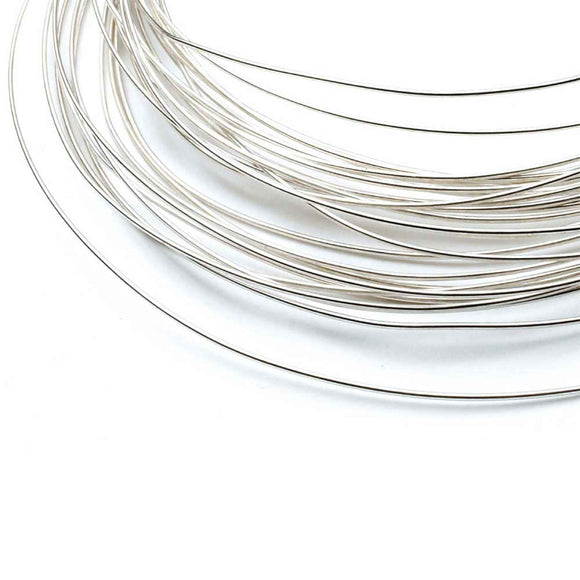 NNEDSZ 20cm Sterling Silver 0.8mm - Medium Round Wire Rod 20 Gauge Fine Jewellery
