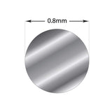 NNEDSZ 20cm Sterling Silver 0.8mm - Medium Round Wire Rod 20 Gauge Fine Jewellery
