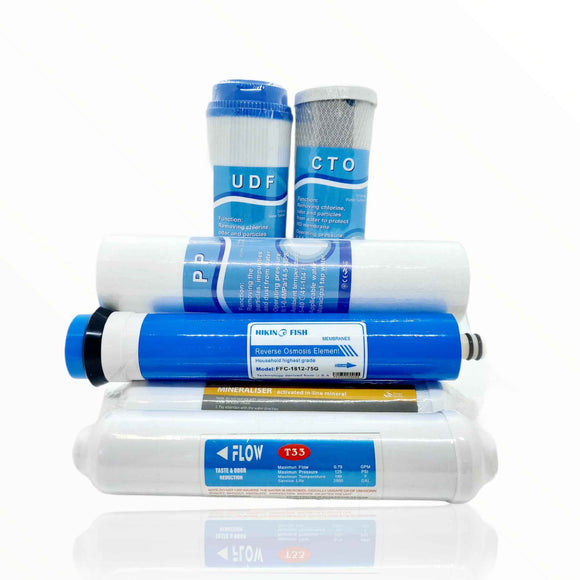 NNEDSZ 6 Stage RO Water Filter Cartridge Replacement Pack Reverse Osmosis Home System