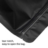 NNEDSZ 400 Resealable Mylar Stand Up Bags 29.5x22cm - Black Food Packaging Zip Pouch